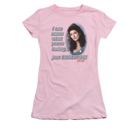 Star Trek - The Next Generation Shirt Juniors No Empathy Pink Tee T-Shirt