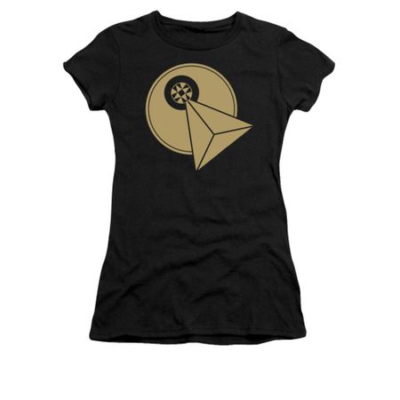 Star Trek - The Next Generation Shirt Juniors Vulcan Logo Black Tee T-Shirt