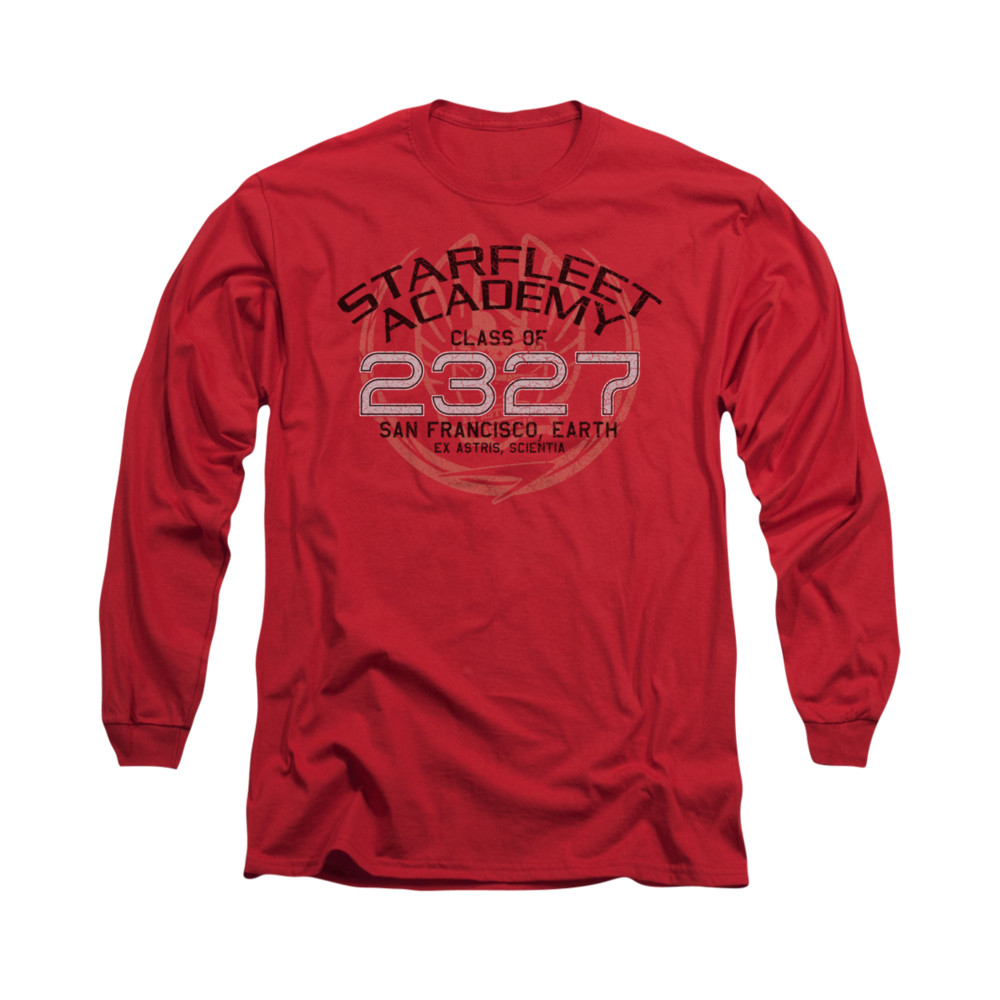 Star Trek The Next Generation Shirt Picard Graduation Long Sleeve Red