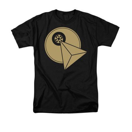 Star Trek - The Next Generation Shirt Vulcan Logo Adult Black Tee T-Shirt