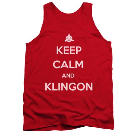 Star Trek - The Next Generation Tank Top Calm Klingon Red Tanktop