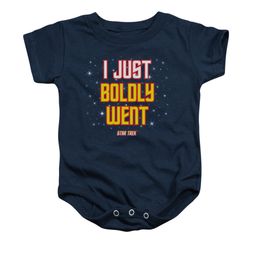 Star Trek - The Original Series Baby Romper Boldly Went Navy Infant Babies Creeper