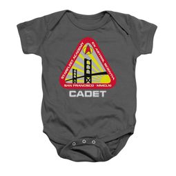 Star Trek - The Original Series Baby Romper Starfleet Cadet Charcoal Infant Babies Creeper