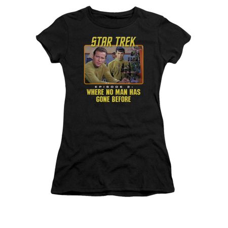Star Trek - The Original Series Shirt Juniors Episode 2 Black Tee T-Shirt