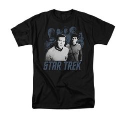 Star Trek - The Original Series Shirt Kirk Spock And Company Adult Black Tee T-Shirt Star Trek - The Original Series Shirt Kirk Spock And Company Adult Black Tee T-Shirt