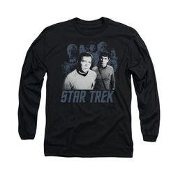 Star Trek - The Original Series Shirt Kirk Spock And Company Long Sleeve Black Tee T-Shirt Star Trek - The Original Series Shirt Kirk Spock And Company Long Sleeve Black Tee T-Shirt