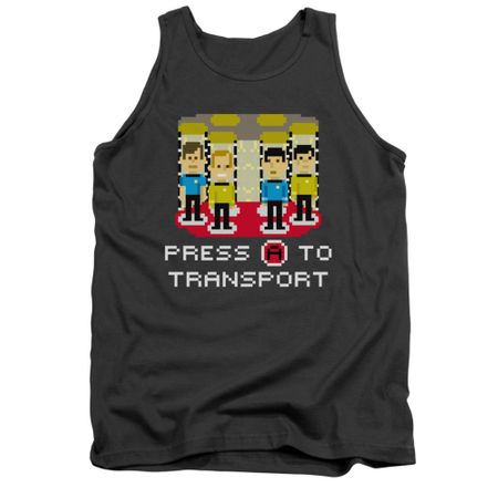 Star Trek - The Original Series Tank Top Press A To Transport Charcoal Tanktop