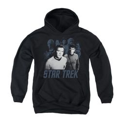 Star Trek - The Original Series Youth Hoodie Kirk Spock And Company Black Kids Hoody Star Trek - The Original Series Youth Hoodie Kirk Spock And Company Black Kids Hoody