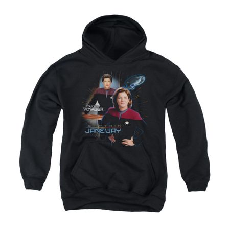 Star Trek - Voyager Youth Hoodie Captain Janeway Black Kids Hoody
