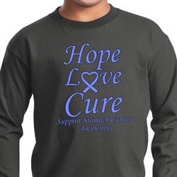 Stomach Cancer Hope Love Cure Kids Long Sleeve