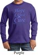 Stomach Cancer Hope Love Cure Kids Long Sleeve