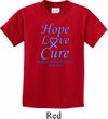 Stomach Cancer Hope Love Cure Kids T-shirt