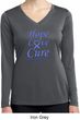 Stomach Cancer Hope Love Cure Ladies Dry Wicking Long Sleeve