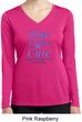 Stomach Cancer Hope Love Cure Ladies Dry Wicking Long Sleeve
