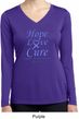 Stomach Cancer Hope Love Cure Ladies Dry Wicking Long Sleeve