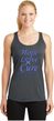 Stomach Cancer Hope Love Cure Ladies Dry Wicking Racerback