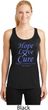 Stomach Cancer Hope Love Cure Ladies Dry Wicking Racerback