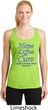 Stomach Cancer Hope Love Cure Ladies Dry Wicking Racerback