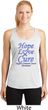 Stomach Cancer Hope Love Cure Ladies Dry Wicking Racerback