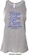 Stomach Cancer Hope Love Cure Ladies Flowy Racerback