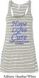 Stomach Cancer Hope Love Cure Ladies Flowy Racerback