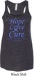 Stomach Cancer Hope Love Cure Ladies Flowy Racerback