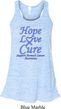 Stomach Cancer Hope Love Cure Ladies Flowy Racerback