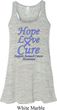Stomach Cancer Hope Love Cure Ladies Flowy Racerback