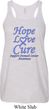Stomach Cancer Hope Love Cure Ladies Flowy Racerback