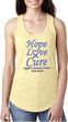 Stomach Cancer Hope Love Cure Ladies Ideal Racerback