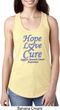 Stomach Cancer Hope Love Cure Ladies Ideal Racerback