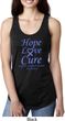 Stomach Cancer Hope Love Cure Ladies Ideal Racerback