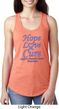 Stomach Cancer Hope Love Cure Ladies Ideal Racerback