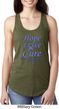 Stomach Cancer Hope Love Cure Ladies Ideal Racerback