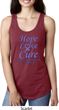 Stomach Cancer Hope Love Cure Ladies Ideal Racerback