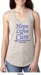 Stomach Cancer Hope Love Cure Ladies Ideal Racerback