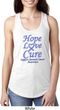 Stomach Cancer Hope Love Cure Ladies Ideal Racerback