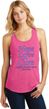 Stomach Cancer Hope Love Cure Ladies Racerback