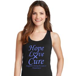 Stomach Cancer Hope Love Cure Ladies Tank Top Stomach Cancer Hope Love Cure Ladies Tank Top