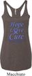 Stomach Cancer Hope Love Cure Ladies Tri Blend Racerback