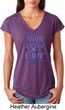 Stomach Cancer Hope Love Cure Ladies Tri Blend V-neck