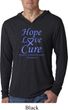 Stomach Cancer Hope Love Cure Lightweight Hoodie Tee