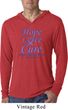 Stomach Cancer Hope Love Cure Lightweight Hoodie Tee