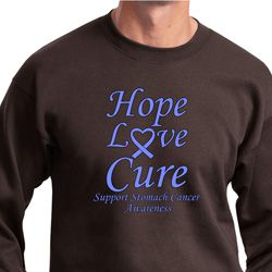Stomach Cancer Hope Love Cure Sweatshirt