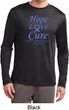 Stomach Cancer Tee Hope Love Cure Dry Wicking Long Sleeve
