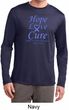 Stomach Cancer Tee Hope Love Cure Dry Wicking Long Sleeve