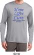 Stomach Cancer Tee Hope Love Cure Dry Wicking Long Sleeve