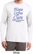 Stomach Cancer Tee Hope Love Cure Dry Wicking Long Sleeve