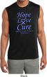 Stomach Cancer Tee Hope Love Cure Dry Wicking Sleeveless Shirt