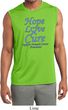 Stomach Cancer Tee Hope Love Cure Dry Wicking Sleeveless Shirt
